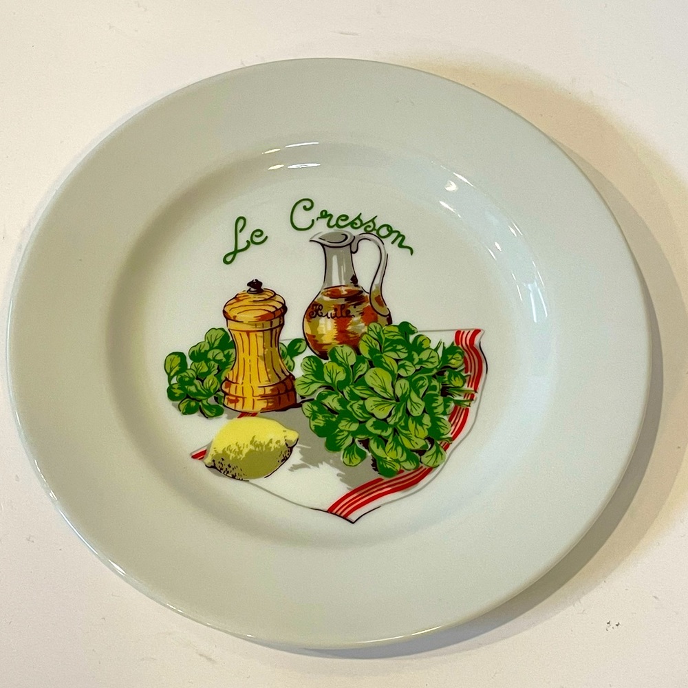 Spirito Le Cresson (Watercress) Salad Plate Franmara Czech Republic 8 1/2”